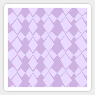 Geometric Diamonds Design (Lilac) Sticker